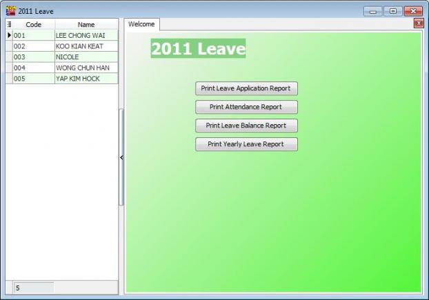 SQL Payroll software : LEAVE MODULE - MYSOFTEX SDN BHD
